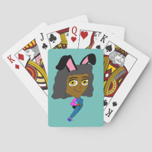 Chibi-Bunnygirl-Taste Spielkarten