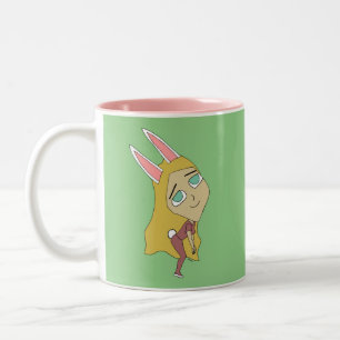 Chibi Bunnygirl Zweifarbige Tasse