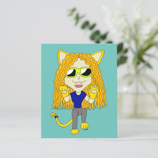 Chibi Catgirl mit Pfoten (Stehend Vorderseite)