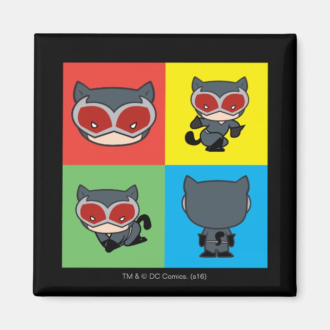Chibi Catwoman Character Posen Magnet (Vorne)
