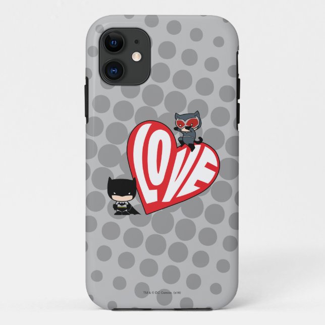 Chibi Catwoman Pounce zu Batman Case-Mate iPhone Hülle (Rückseite)