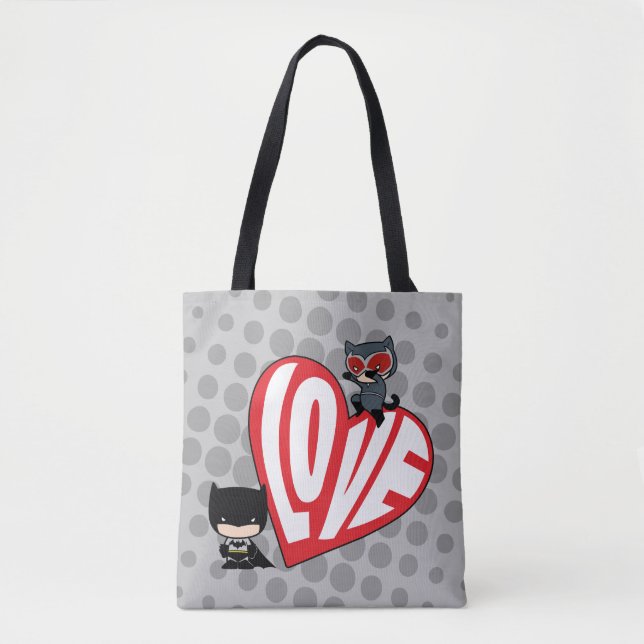 Chibi Catwoman Pounce zu Batman Tasche (Vorderseite)
