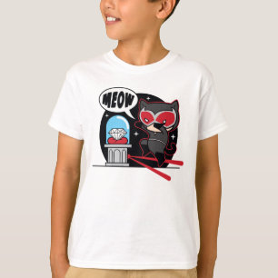 Chibi Catwoman stahl einen Diamond T-Shirt