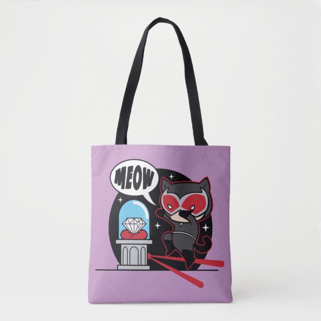Chibi Catwoman stahl einen Diamond Tasche (Vorderseite)