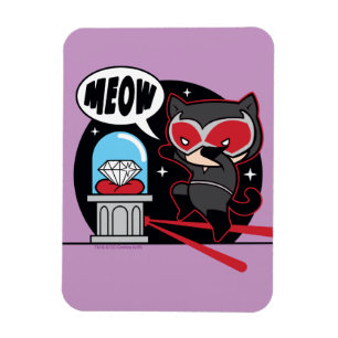 Chibi Catwoman stiehlt einen Diamanten Magnet