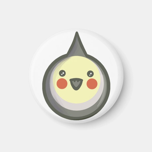 Chibi Cockatiel Magnet (Vorne)