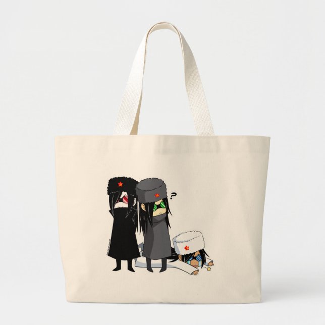 Chibi Commies-Tasche Jumbo Stoffbeutel (Vorne)