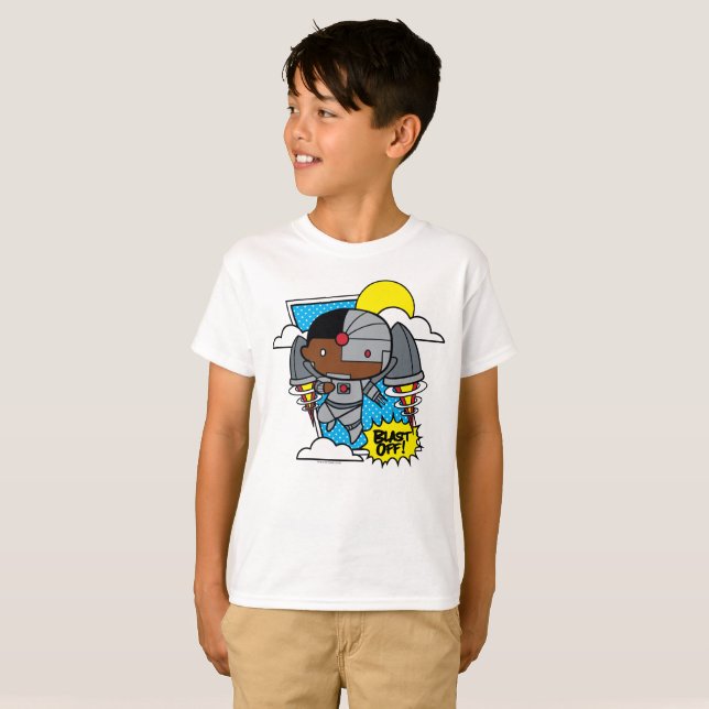 Chibi Cyborg blast ab! T-Shirt (Vorne ganz)