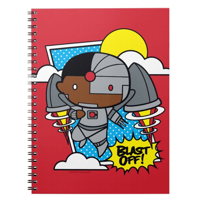 Chibi Cyborg hebt ab! Notizblock (Vorderseite)