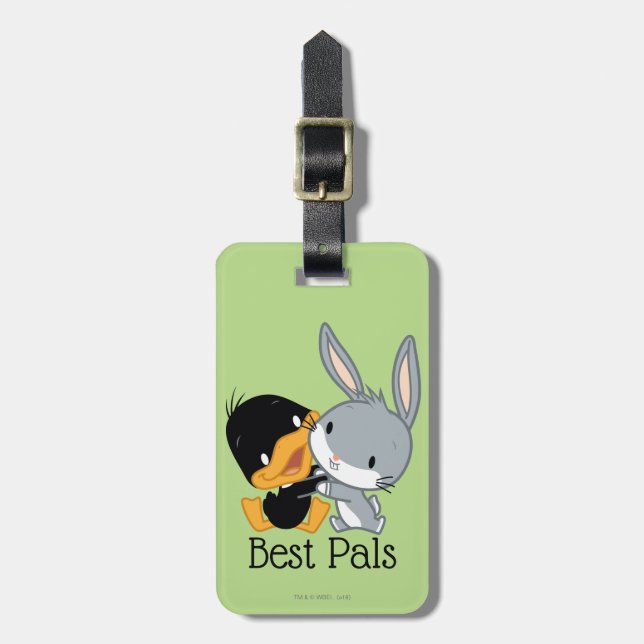 Chibi DAFFY DUCK™ & BUGS BUNNY™ Gepäckanhänger (Vorderseite vertikal)