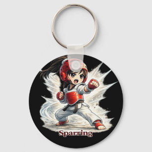 Chibi Dojo Sparring Breaking Schlüsselanhänger
