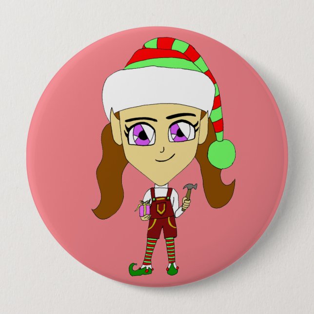 Chibi elf button (Vorderseite)