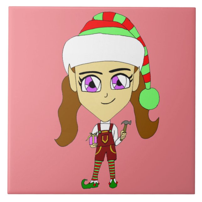 Chibi elf fliese (Vorderseite)