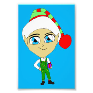 Chibi elf fotodruck