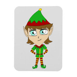 Chibi elf magnet