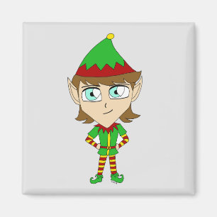 Chibi elf  magnet