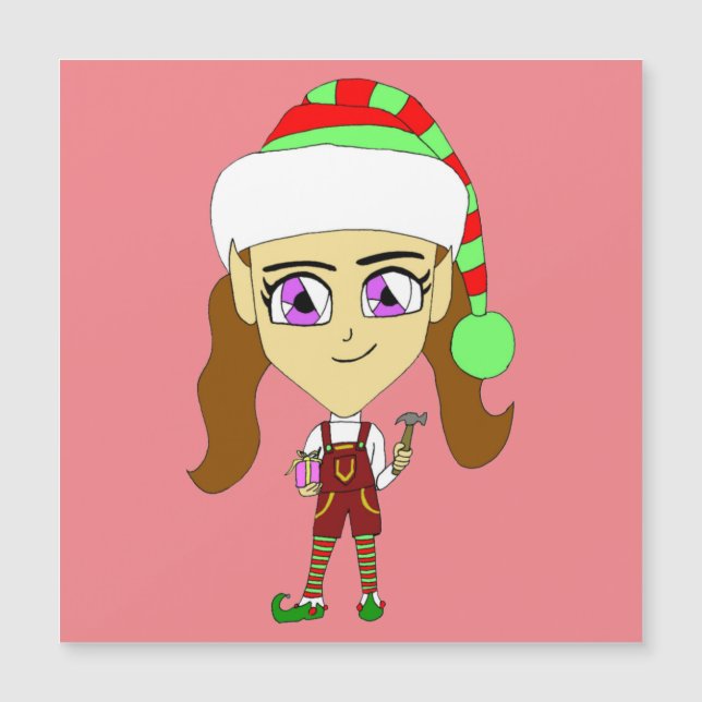 Chibi elf magnetkarte (Vorderseite)