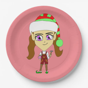 Chibi elf pappteller