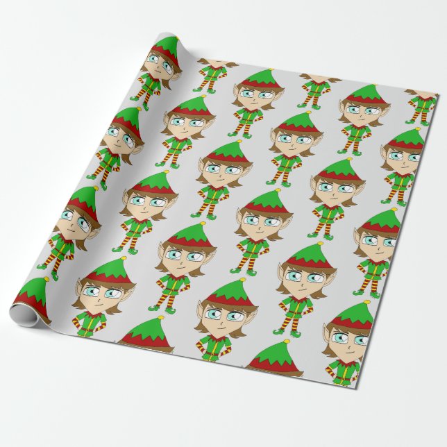 Chibi-Elf-Taste Geschenkpapier (Ungerollt)