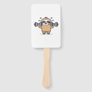 Chibi Faultier Fitnessstudio Misserfolg � Cute Kaw Fächer