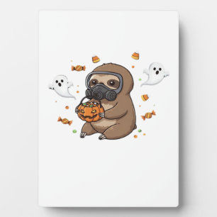 Chibi-Faultier-Hazmat-Halloween-Oversize-T-Shirt Fotoplatte
