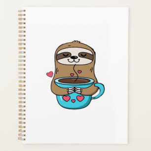 Chibi Faultier Kaffeeliebhaber � Cute Kawaii Fault Planer