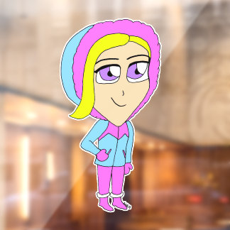 Chibi Fensteraufkleber