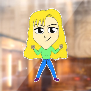 Chibi Fensteraufkleber