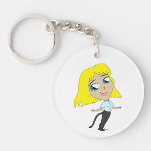 chibi fille avec une queue