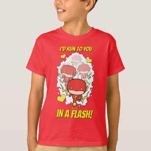 Chibi Flash - Ich würde mit Ihnen in einem Flash-V T-Shirt