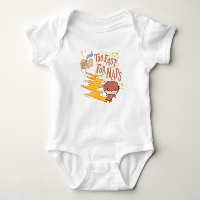 Chibi Flash | Zu schnell für Nickerchen Baby Strampler (Vorderseite)