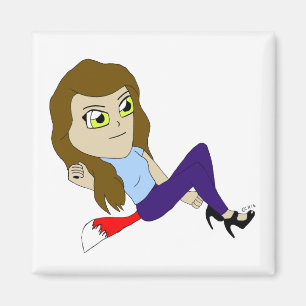 Chibi-Foxy-Girl-Magnet Magnet