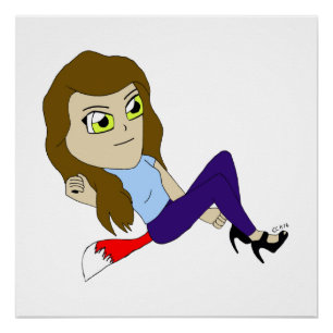 Chibi Foxy Girl Poster