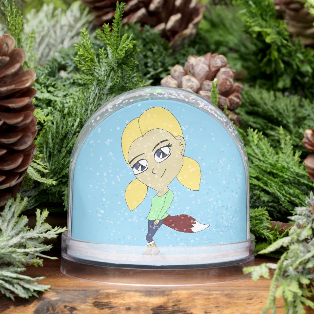 Chibi Foxy Girl Schneekugeln (Winter)