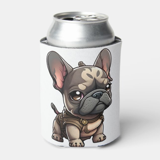 Chibi French Bulldog Dosenkühler (Kanne Vorderseite)