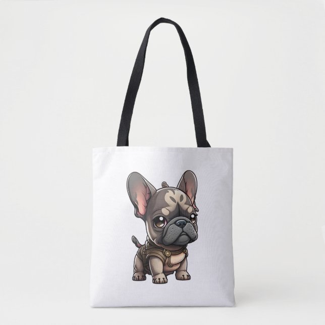 Chibi French Bulldog Tasche (Vorderseite)