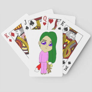 Chibi-Fuchsmädchen Spielkarten