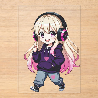 Chibi Funny Acryleinladungen