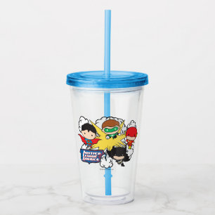 Chibi-Gerechtigkeitsliga der Amerikanischen Explos Acryltrinkbecher