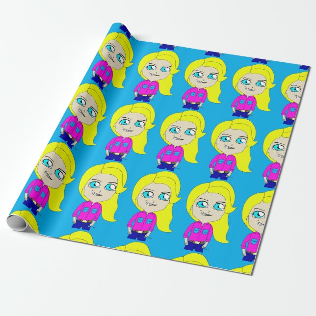 Chibi Geschenkpapier (Ungerollt)