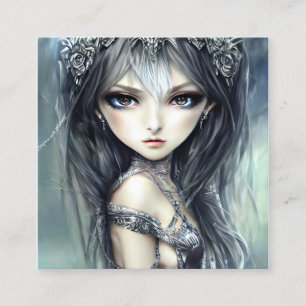 Chibi Girl Knight Telefonnummerkarte