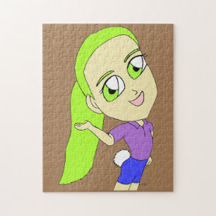 Chibi Girl mit einem Schwanz-Puzzle