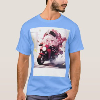 Chibi Girl Ride Motorräder T-Shirt