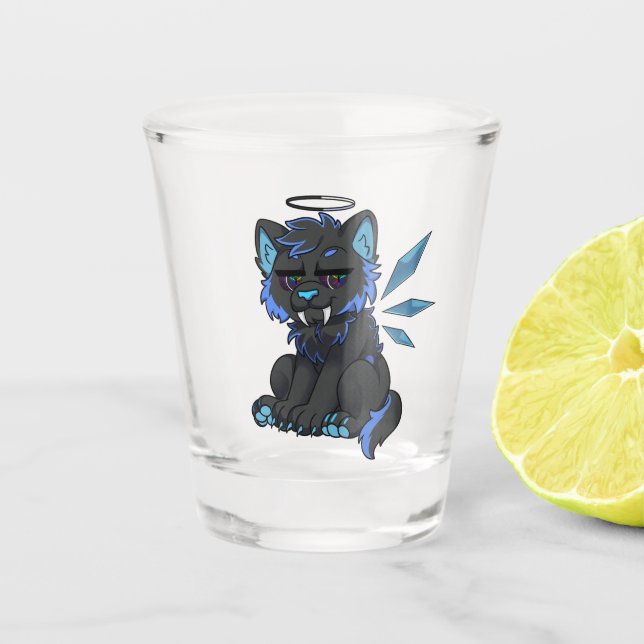 Chibi-Glas Schnapsglas (Vorderseite)
