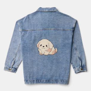 Chibi Golden Retriever Welppy Jeansjacke