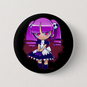 Chibi Goth Button