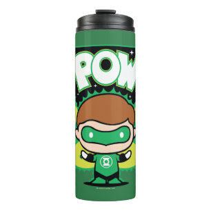 Chibi Green Lantern bilden Riesenfäuste Thermosbecher