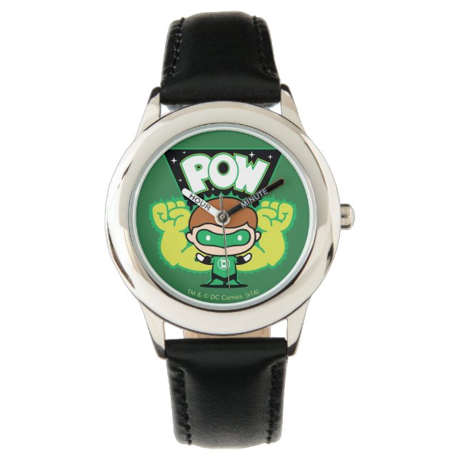 Chibi Green Lantern bilden Riesenfisten Armbanduhr (Vorderseite)