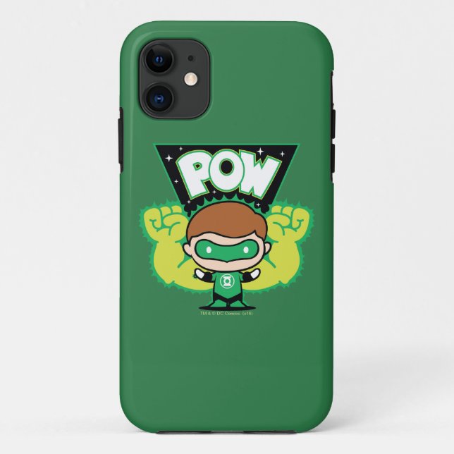 Chibi Green Lantern bilden Riesenfisten Case-Mate iPhone Hülle (Rückseite)
