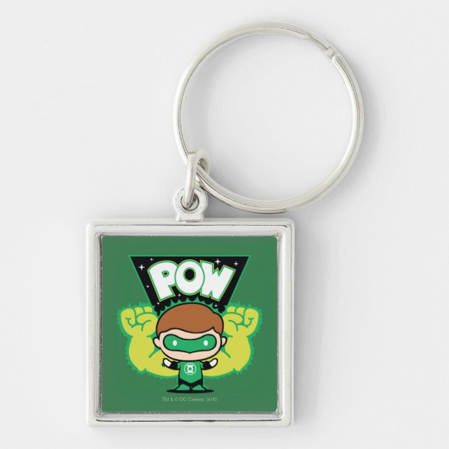 Chibi Green Lantern bilden Riesenfisten Schlüsselanhänger (Vorne)